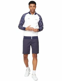 Team GB Men's Union Stripe Tricot Bomber - White -clothing Shop 63085 010 team gb mens union stripe tricot bomber white full