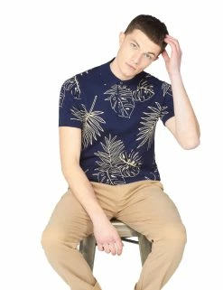 Floral-Print Knit Polo - Marine 7 Floral-Print Knit Polo - Marine -clothing Shop 63337 035 floral print knit polo marine full