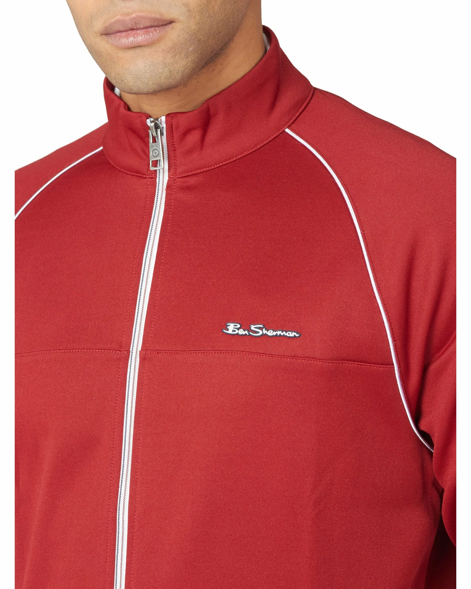Tricot Zip-Through Track Jacket - Red 3 Tricot Zip-Through Track Jacket - Red - Image 3