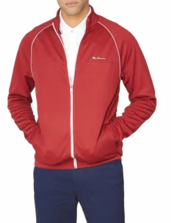 Tricot Zip-Through Track Jacket - Red