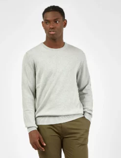 Signature Knit Crewneck Sweater - Steel