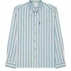 Long-Sleeve Candy-Stripe Shirt - Riviera Blue