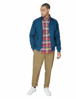 B By Ben Sherman Long-Sleeve Recycled Check Shirt - Mango -clothing Shop 63451 479 b by ben long sleeve recycled check shirt mango full