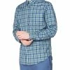 Long-Sleeve Tartan Check Shirt - Sea