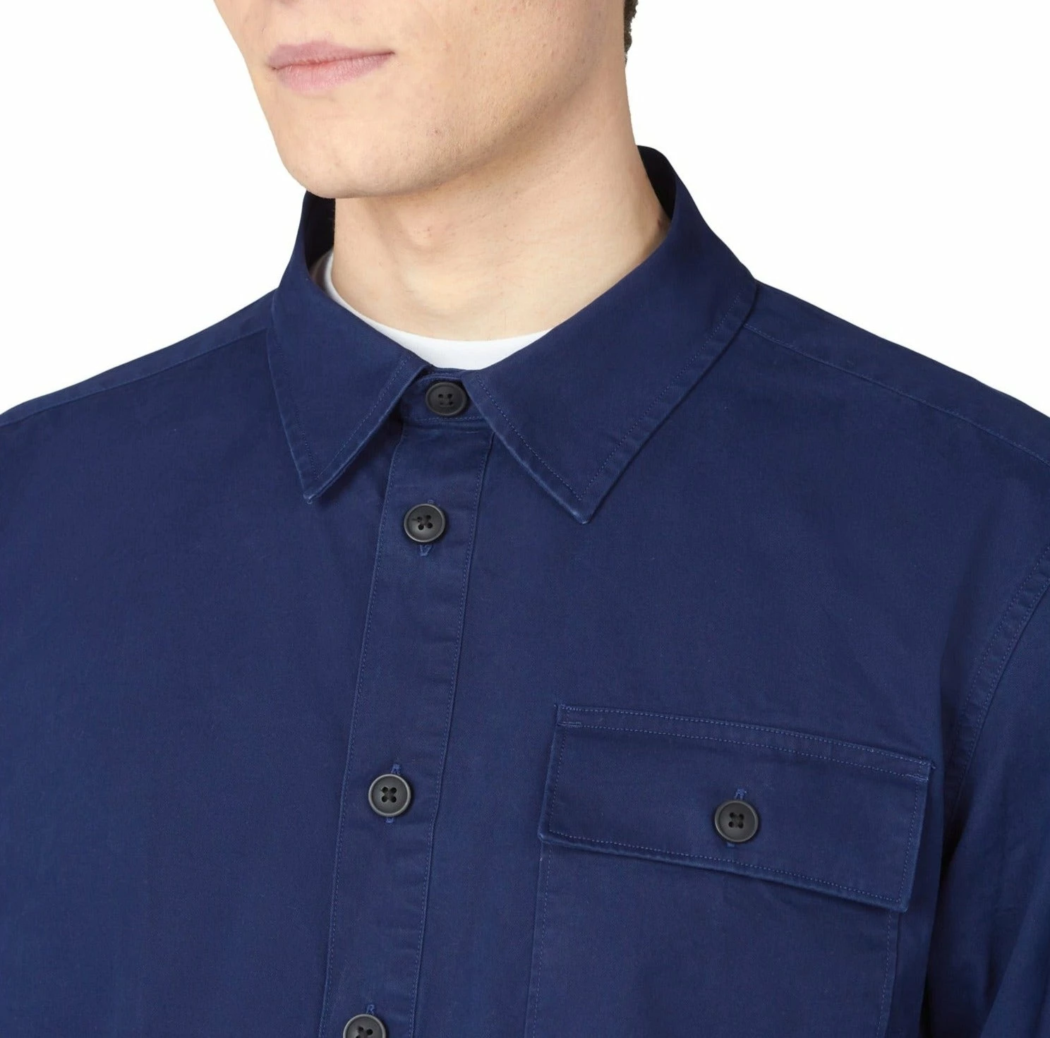 Pullover Quarter-Button Jacket - Marine 4 Pullover Quarter-Button Jacket - Marine - Image 4