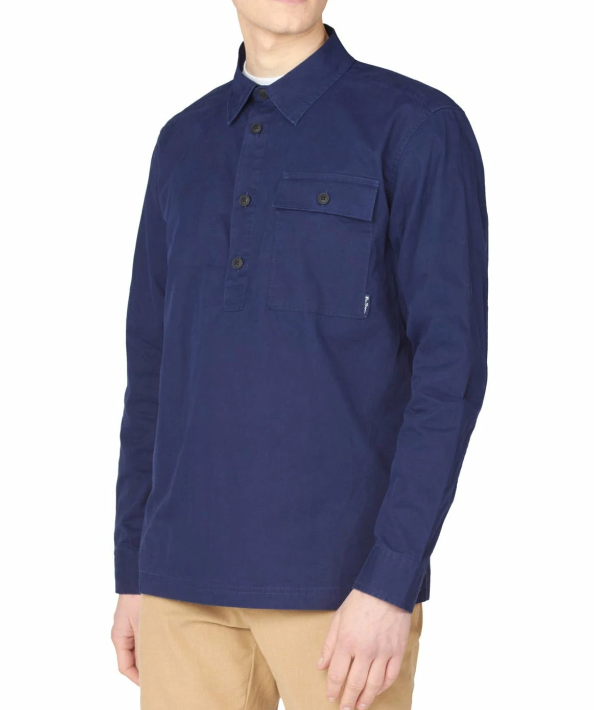 Pullover Quarter-Button Jacket - Marine 5 Pullover Quarter-Button Jacket - Marine - Image 5