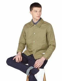 Summer Trucker Jacket - Olive 8 Summer Trucker Jacket - Olive -clothing Shop 64105 670 summer trucker jacket olive buttoned up