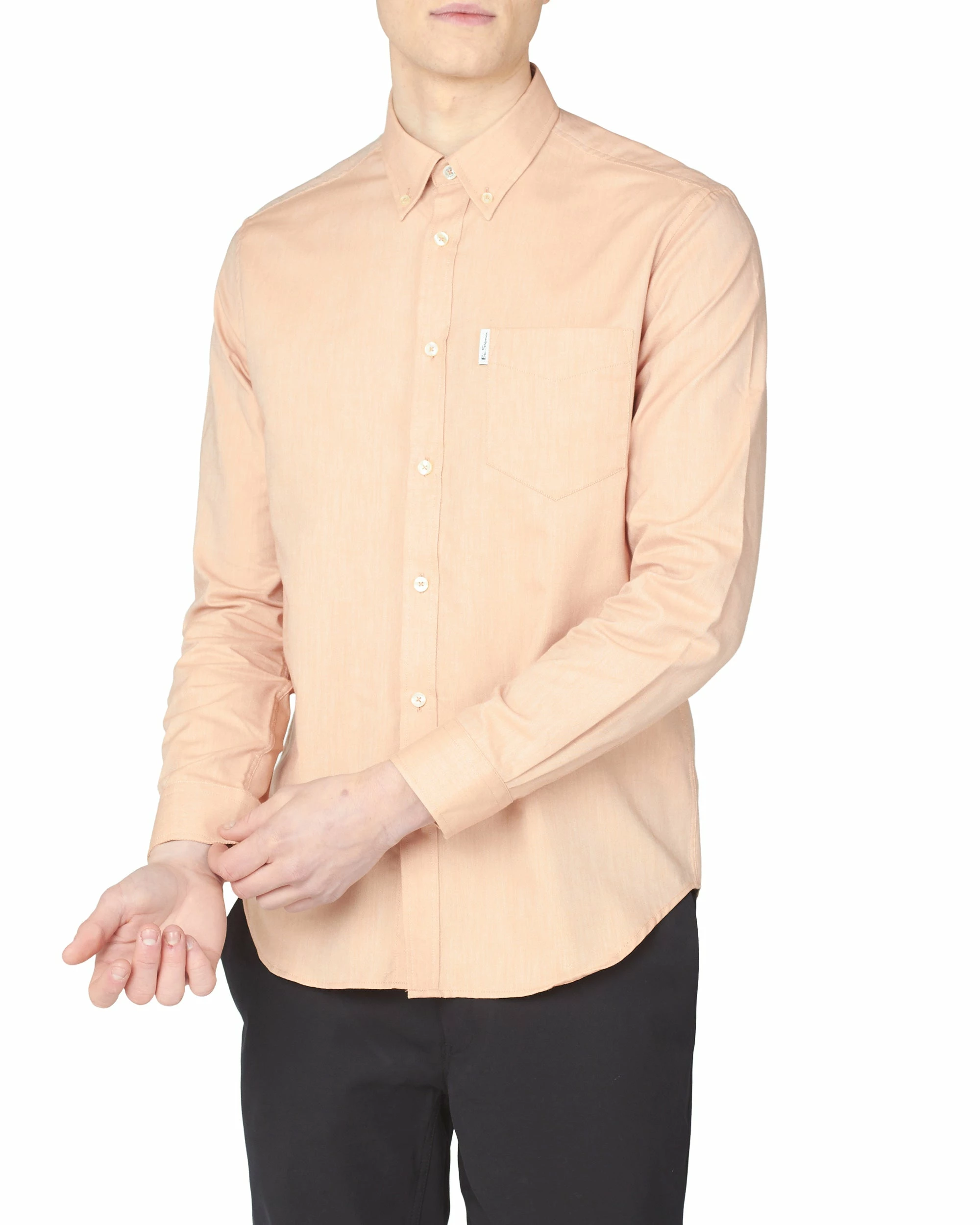 Long-Sleeve Signature Oxford Shirt - Anise 2 Long-Sleeve Signature Oxford Shirt - Anise - Image 2