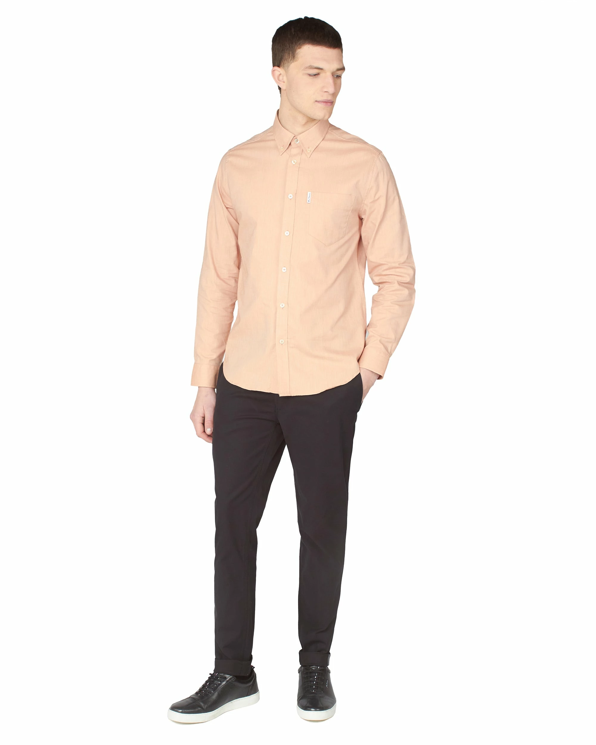 Long-Sleeve Signature Oxford Shirt - Anise 5 Long-Sleeve Signature Oxford Shirt - Anise - Image 5