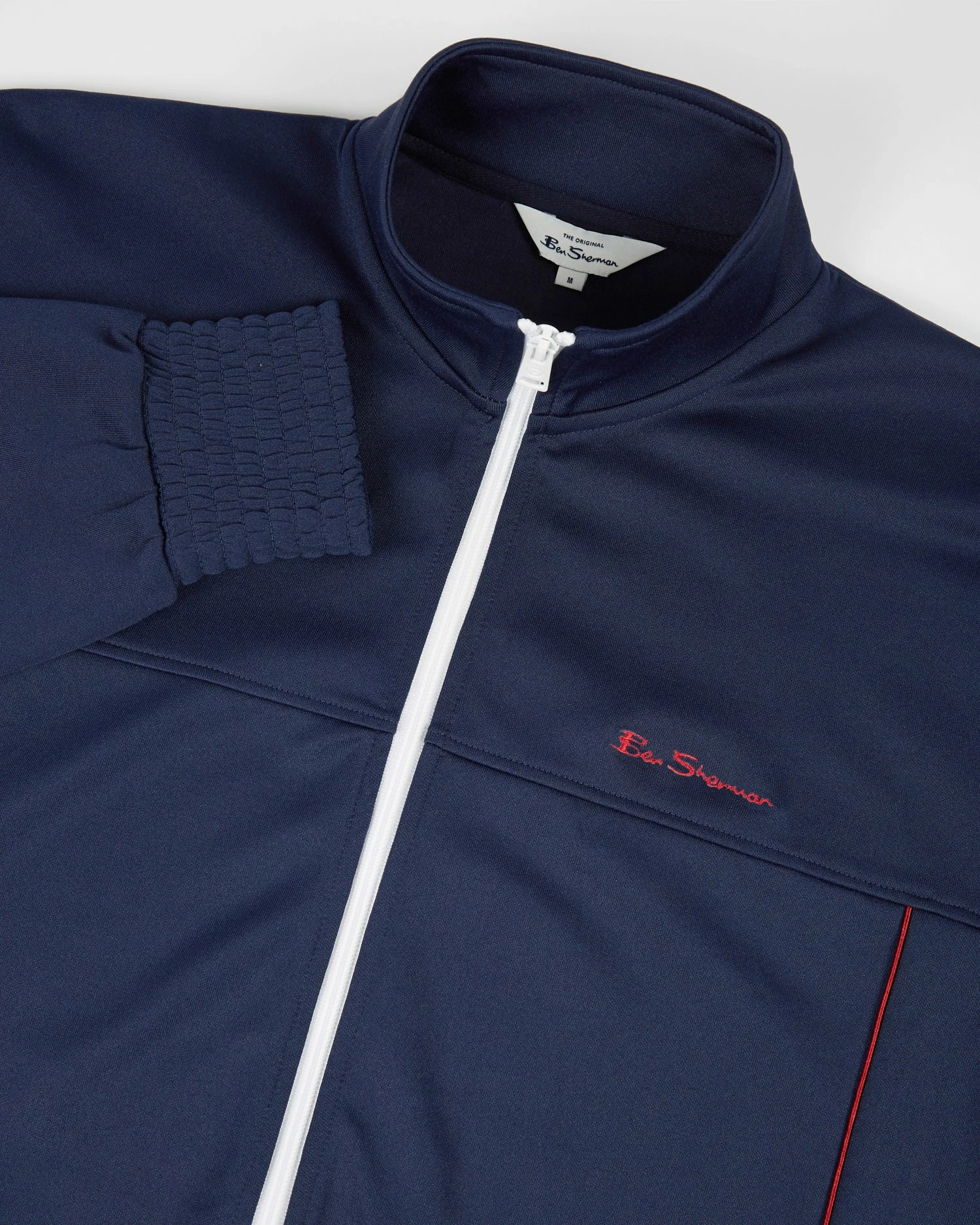 Tricot Funnel-Neck Zip-Through Jacket - Marine 5 Tricot Funnel-Neck Zip-Through Jacket - Marine - Image 5