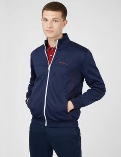 Tricot Funnel-Neck Zip-Through Jacket - Marine