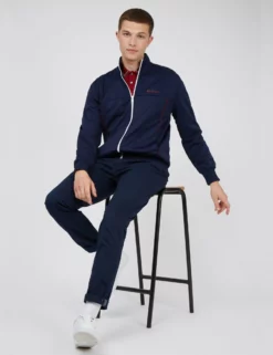Tricot Funnel-Neck Zip-Through Jacket - Marine 8 Tricot Funnel-Neck Zip-Through Jacket - Marine -clothing Shop 65538c 035 tricot funnel neck zip through jacket marine full
