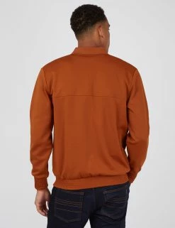B By Ben Sherman Polo-Collar Zip-Through Jacket - Caramel 7 B By Ben Sherman Polo-Collar Zip-Through Jacket - Caramel -clothing Shop 65539c 371 b by ben polo collar zip through jacket caramel back