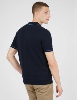 Short-Sleeve Textured-Front Knit Polo - Dark Navy 8 Short-Sleeve Textured-Front Knit Polo - Dark Navy -clothing Shop 65541c 025 short sleeve textured front knit polo dark navy back 1f8ccbbd e746 4b7b 8c29 bb914ae4bde6