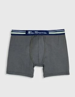 Men's 4-Pack Microfiber Boxer Briefs - Blue/Grey/Black -clothing Shop ABN31012 3 kip36n