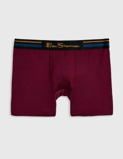 Men's 4-Pack Microfiber Boxers - Blue/Grey/Burgundy -clothing Shop ABN31020 5 jmxsrw