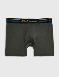 Men's 4-Pack Microfiber Boxers - Check/Blue/Grey/Black -clothing Shop ABN31021 3 lyoneq