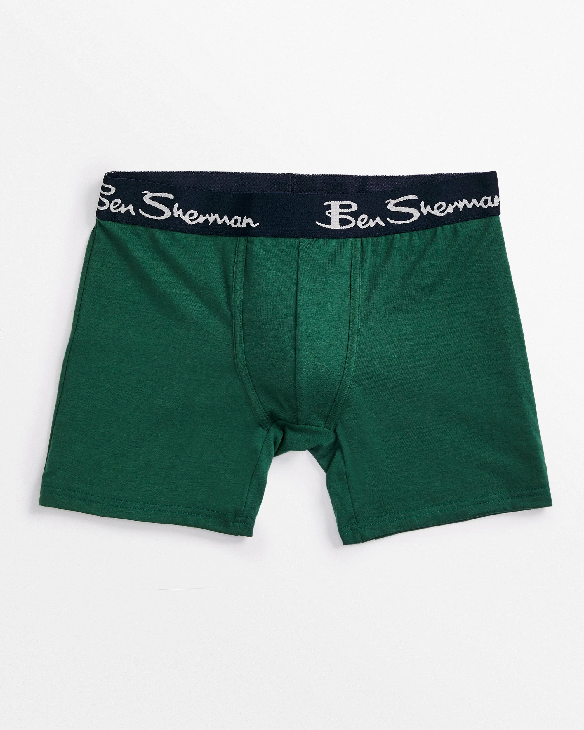 Men's 5-Pack No-Fly Cotton Stretch Boxer Briefs - Green Multi 3 Men's 5-Pack No-Fly Cotton Stretch Boxer Briefs - Green Multi - Image 3