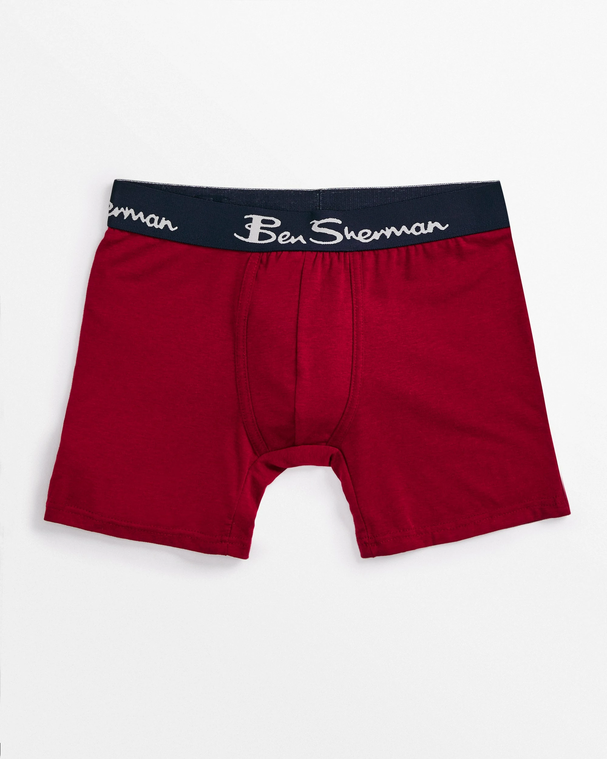 Men's 5-Pack No-Fly Cotton Stretch Boxer Briefs - Red Multi 2 Men's 5-Pack No-Fly Cotton Stretch Boxer Briefs - Red Multi - Image 2