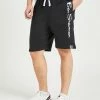 Casual Knit Logo Shorts - Black