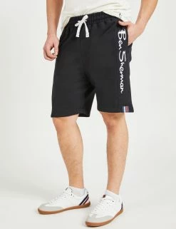 Casual Knit Logo Shorts - Black