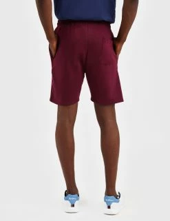 Casual Knit Logo Shorts - Burgundy -clothing Shop ABN34321 BURGUNDY 1418