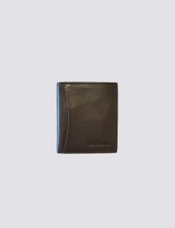 Arden Leather Micro Wallet - Brown