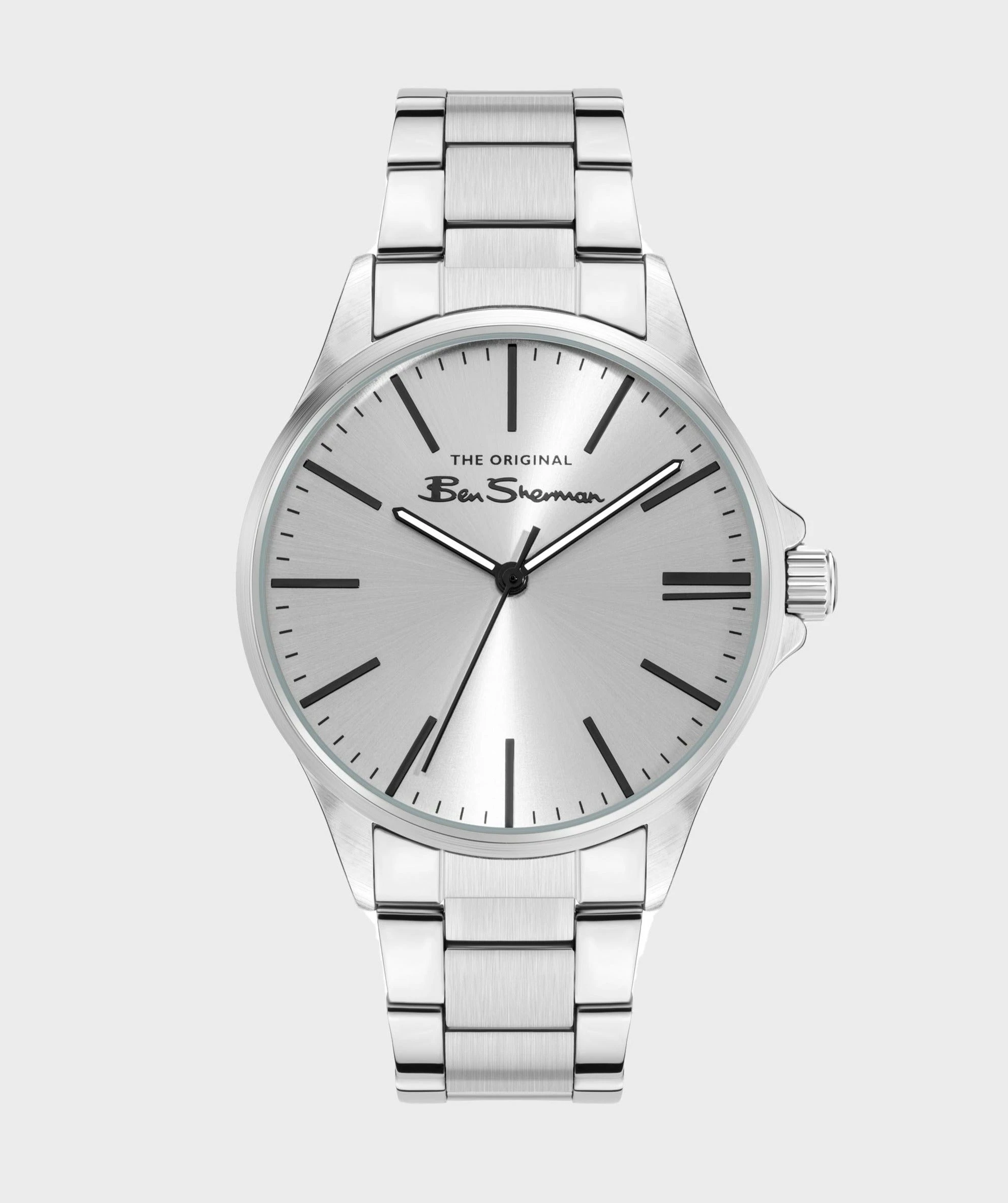 Men's Stainless Steel Bracelet Watch, 41mm - Silver/Silver/Silver 1 Men's Stainless Steel Bracelet Watch, 41mm - Silver/Silver/Silver