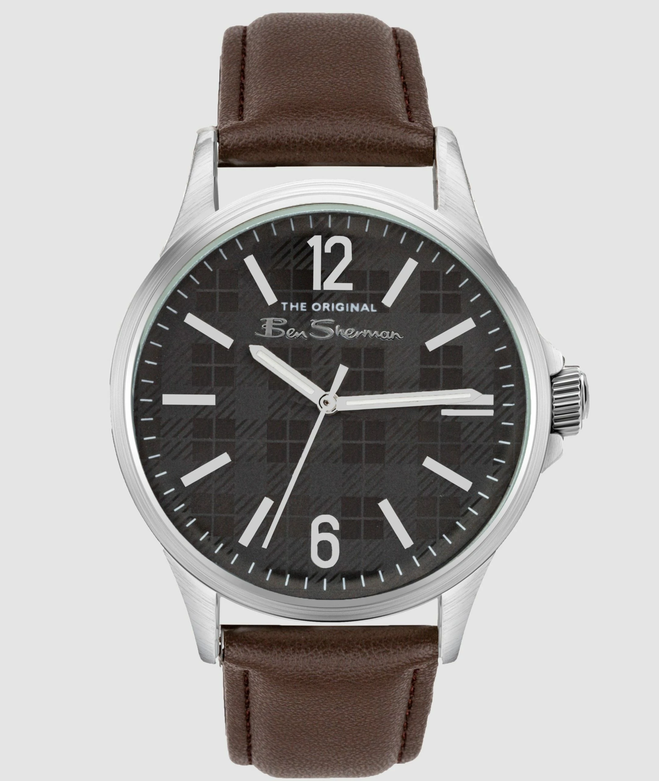 Men's Strap Watch, 41mm - Brown/Grey/Silver 1 Men's Strap Watch, 41mm - Brown/Grey/Silver