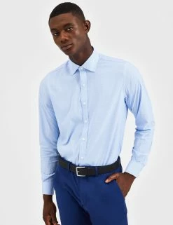 Custom Performance Houndstooth Shirt - Light Blue -clothing Shop BS1000LS LIGHTBLUE 0374 a1791846 137a 4dec 81d4 2dd6f147c376