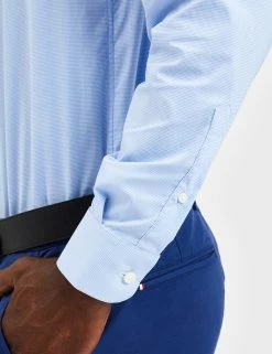 Custom Performance Houndstooth Shirt - Light Blue -clothing Shop BS1000LS LIGHTBLUE 0397 6fe70be3 9626 4da5 9fb7 8ade6ec87400