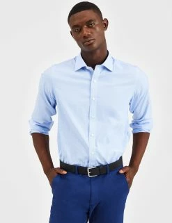 Custom Performance Houndstooth Shirt - Light Blue -clothing Shop BS1000LS LIGHTBLUE 0447 73556354 cd91 481f ad88 bcb48f0e0ed4