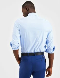 Custom Performance Houndstooth Shirt - Light Blue -clothing Shop BS1000LS LIGHTBLUE 0455 ba57b2d9 56c8 4577 a382 c1045ea4133a