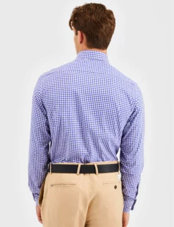 Custom Performance Gingham Shirt - Indigo -clothing Shop BS101LS NAVY 1326 4617ca3b e762 4402 bce5 bc2d1da87b02