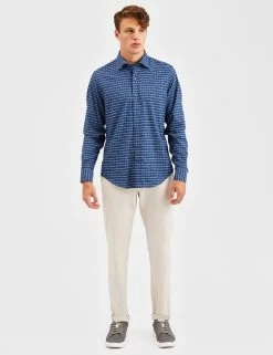 Custom Performance Shadow Plaid Herringbone Shirt - Navy 13 Custom Performance Shadow Plaid Herringbone Shirt - Navy -clothing Shop BS102LS NAVY 1416 d3c83fbd b22a 4214 b0d2 9336c0ac804c