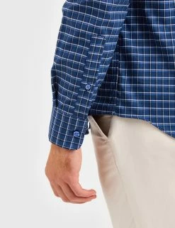 Custom Performance Shadow Plaid Herringbone Shirt - Navy 14 Custom Performance Shadow Plaid Herringbone Shirt - Navy -clothing Shop BS102LS NAVY 1436 cecafd00 1db3 4a35 8089 f1f7cafe8242