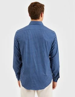 Custom Performance Shadow Plaid Herringbone Shirt - Navy 15 Custom Performance Shadow Plaid Herringbone Shirt - Navy -clothing Shop BS102LS NAVY 1439 1ef78d2e e2c6 453d 8685 ea88f7987b56