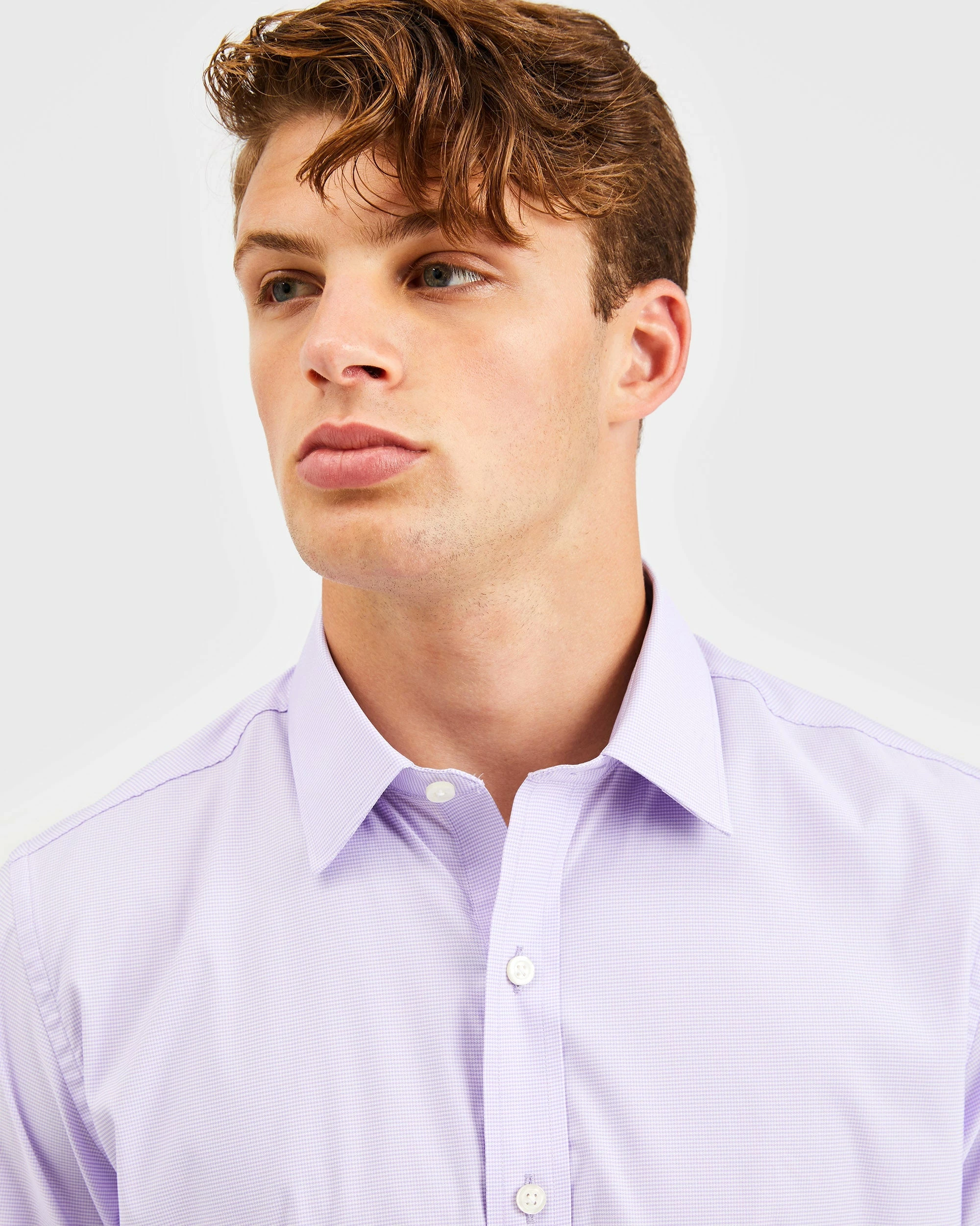 Custom Performance Houndstooth Shirt - Purple 3 Custom Performance Houndstooth Shirt - Purple - Image 3