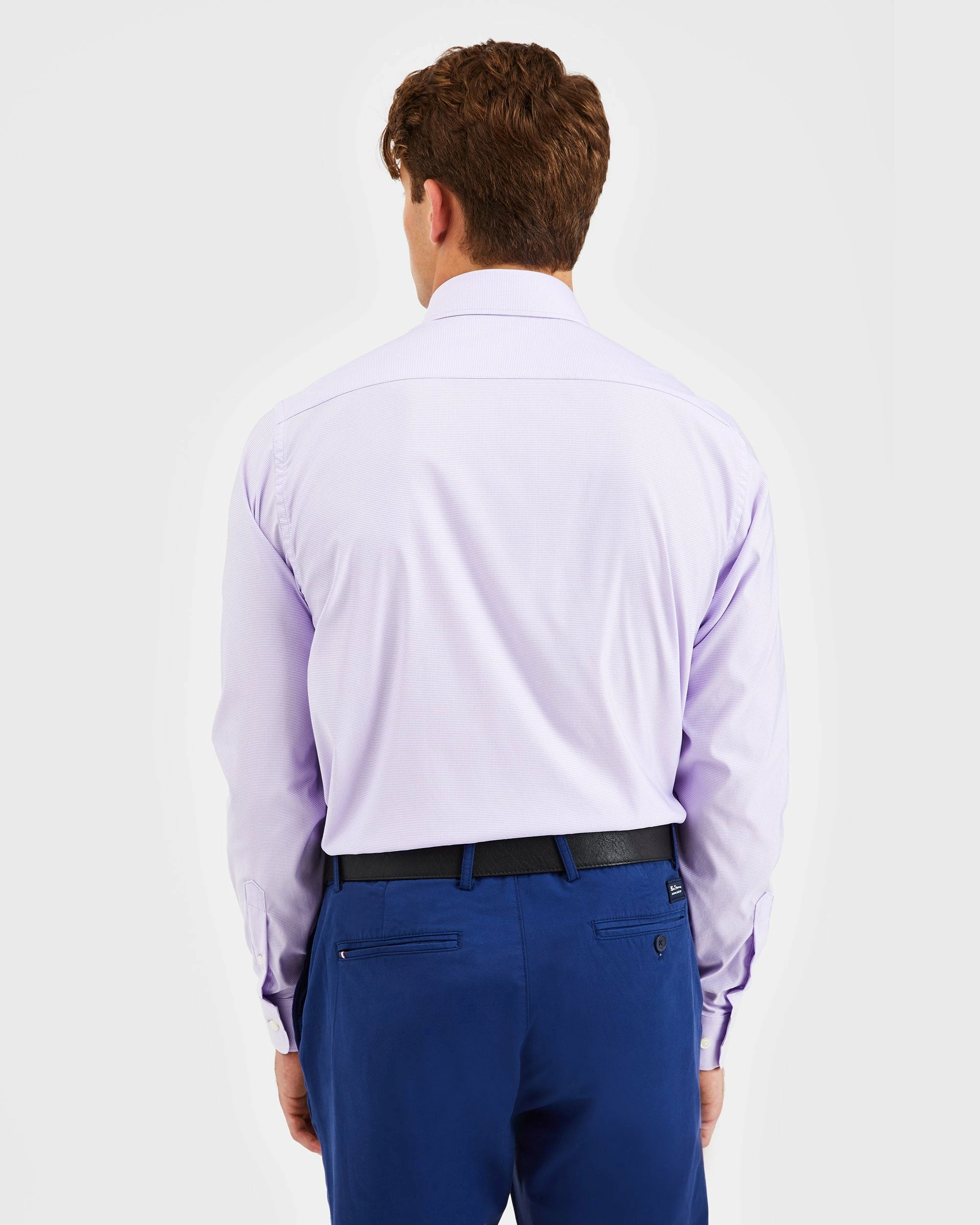 Custom Performance Houndstooth Shirt - Purple 4 Custom Performance Houndstooth Shirt - Purple - Image 4