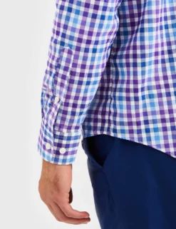 Custom Performance Gingham Shirt - Multi Blue & Purple 17 Custom Performance Gingham Shirt - Multi Blue & Purple -clothing Shop BS105LS LIGHTBLUE 1644 a9aa1d5e eb21 4332 bf18 dd4ca7a8ffb4