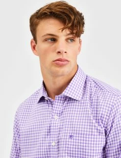 Custom Gingham Shirt - Purple -clothing Shop BS106LS PURPLE 1506 3d99d5a9 1696 445c b8f5 22ca5755e8fa