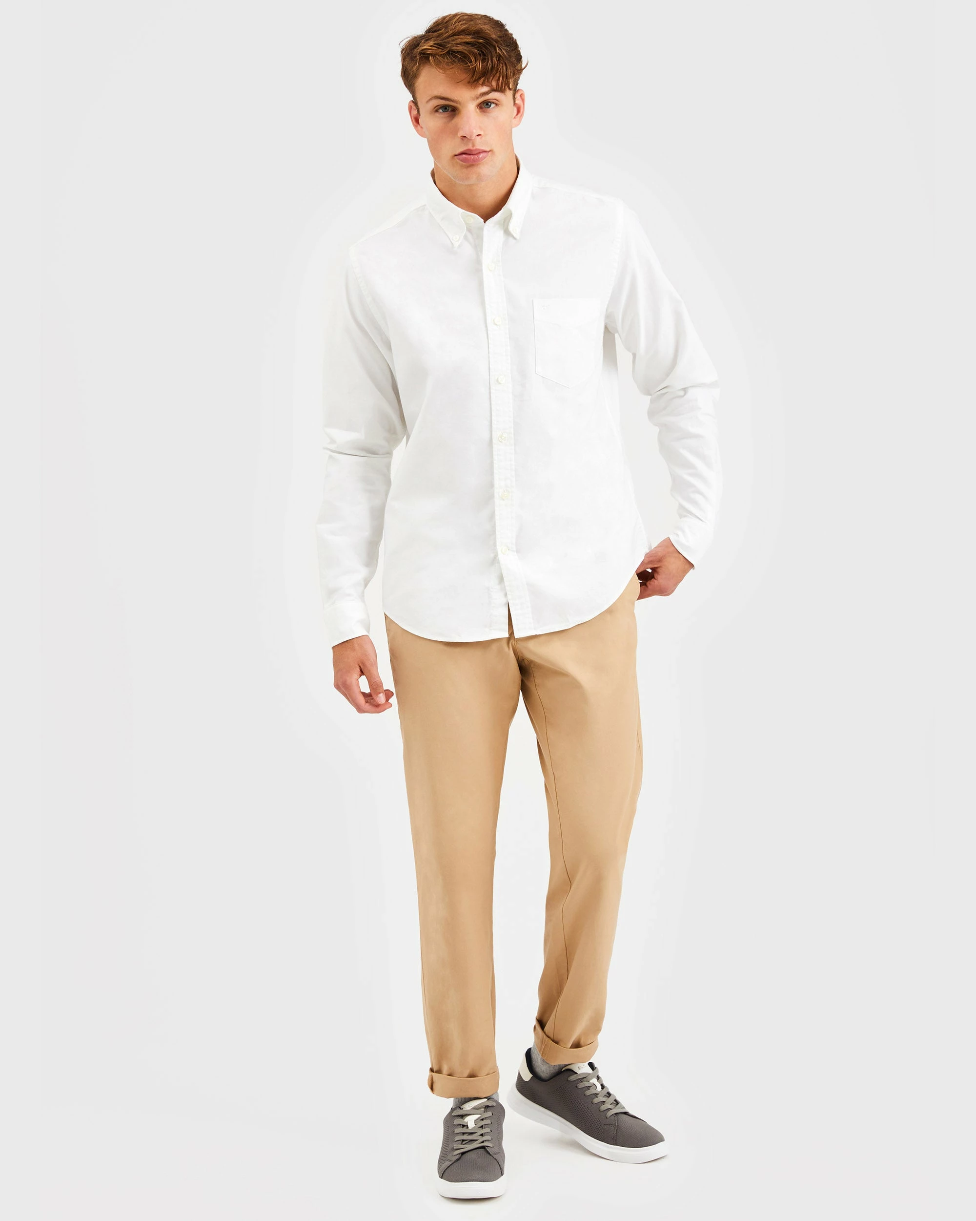 Custom Brighton Oxford Organic Shirt - White 6 Custom Brighton Oxford Organic Shirt - White - Image 6