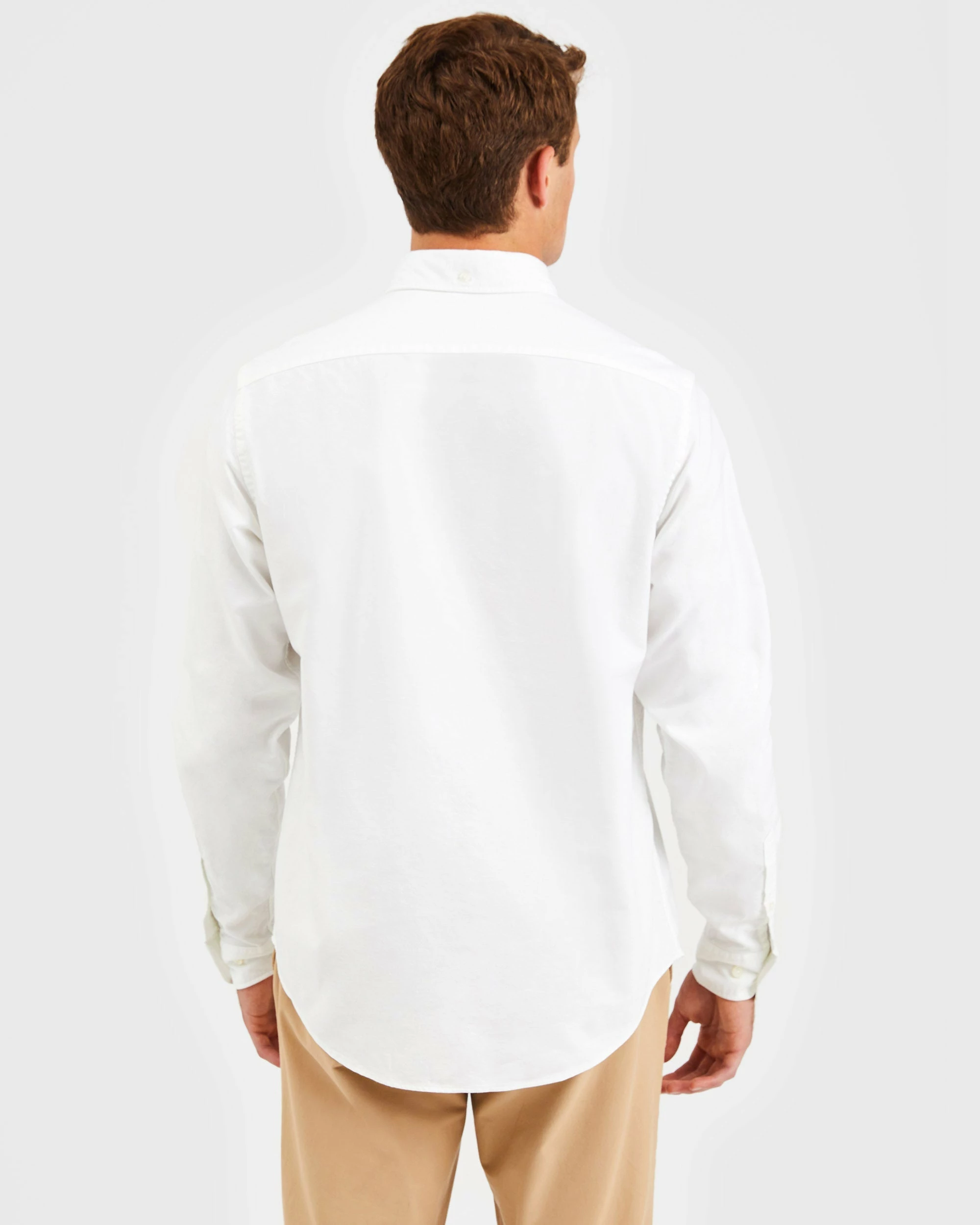 Custom Brighton Oxford Organic Shirt - White 9 Custom Brighton Oxford Organic Shirt - White - Image 9