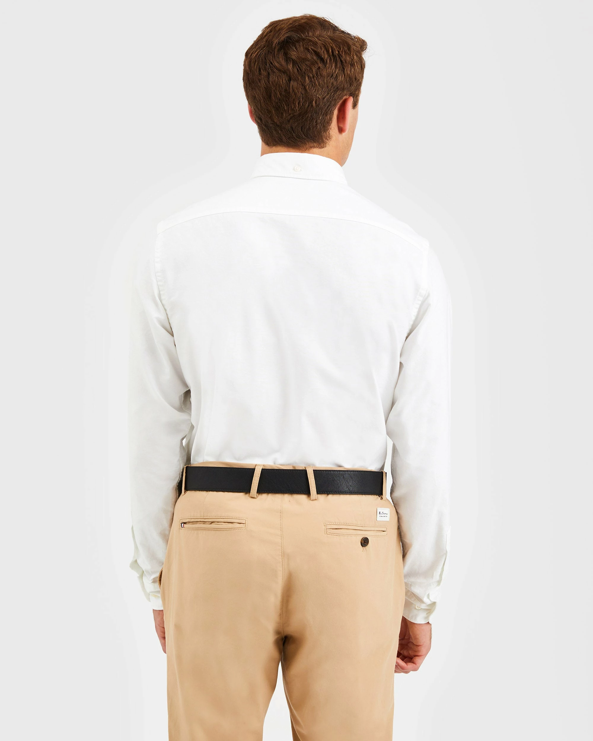 Custom Brighton Oxford Organic Shirt - White 5 Custom Brighton Oxford Organic Shirt - White - Image 5