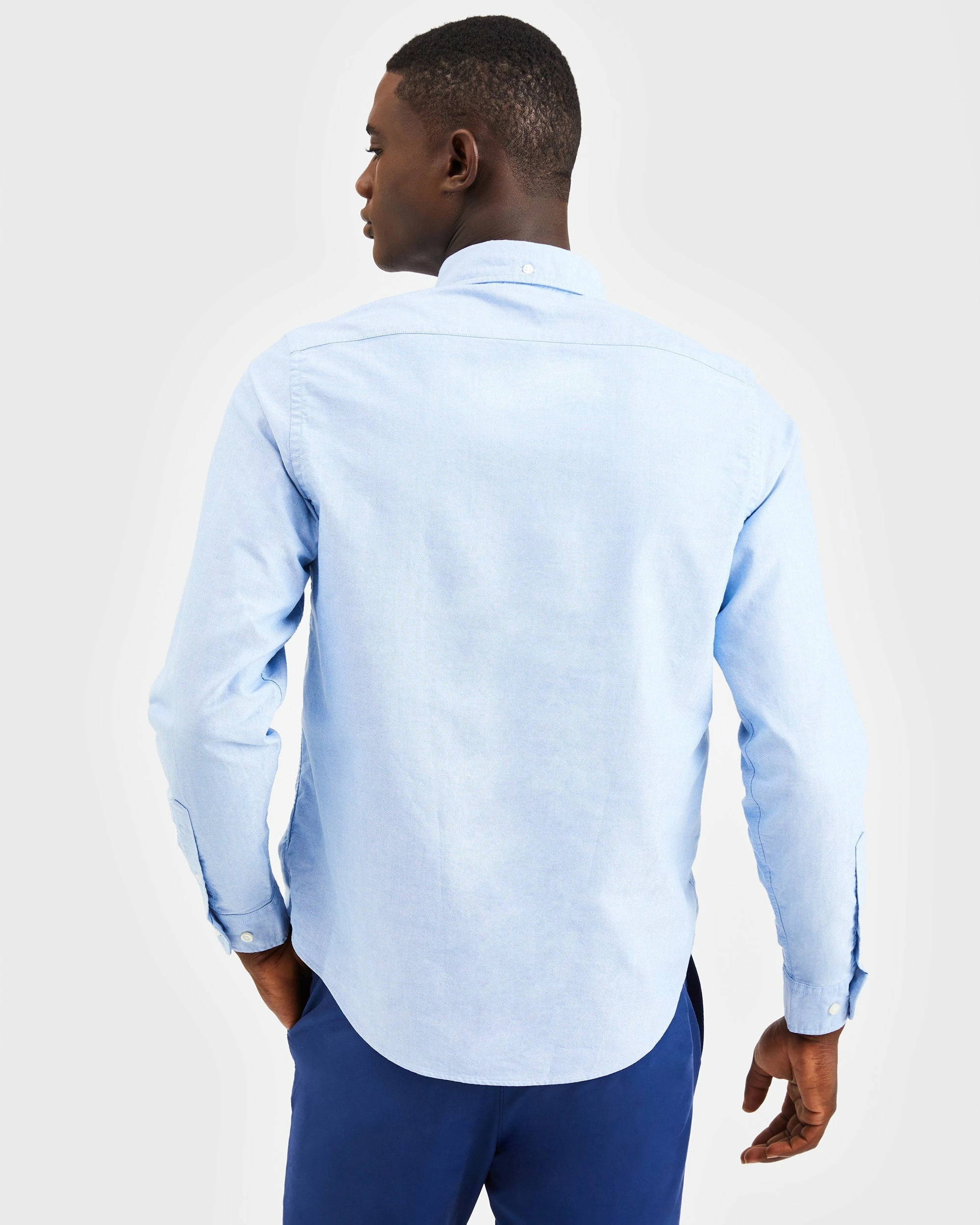 Custom Brighton Oxford Organic Shirt - Pale Blue 5 Custom Brighton Oxford Organic Shirt - Pale Blue - Image 5