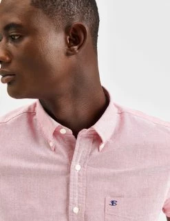 Custom Brighton Oxford Organic Shirt - Light Red 12 Custom Brighton Oxford Organic Shirt - Light Red -clothing Shop BS116SSMOD RED 0593 2ff35652 7f1a 47c9 a4eb b9ec58eb30e0