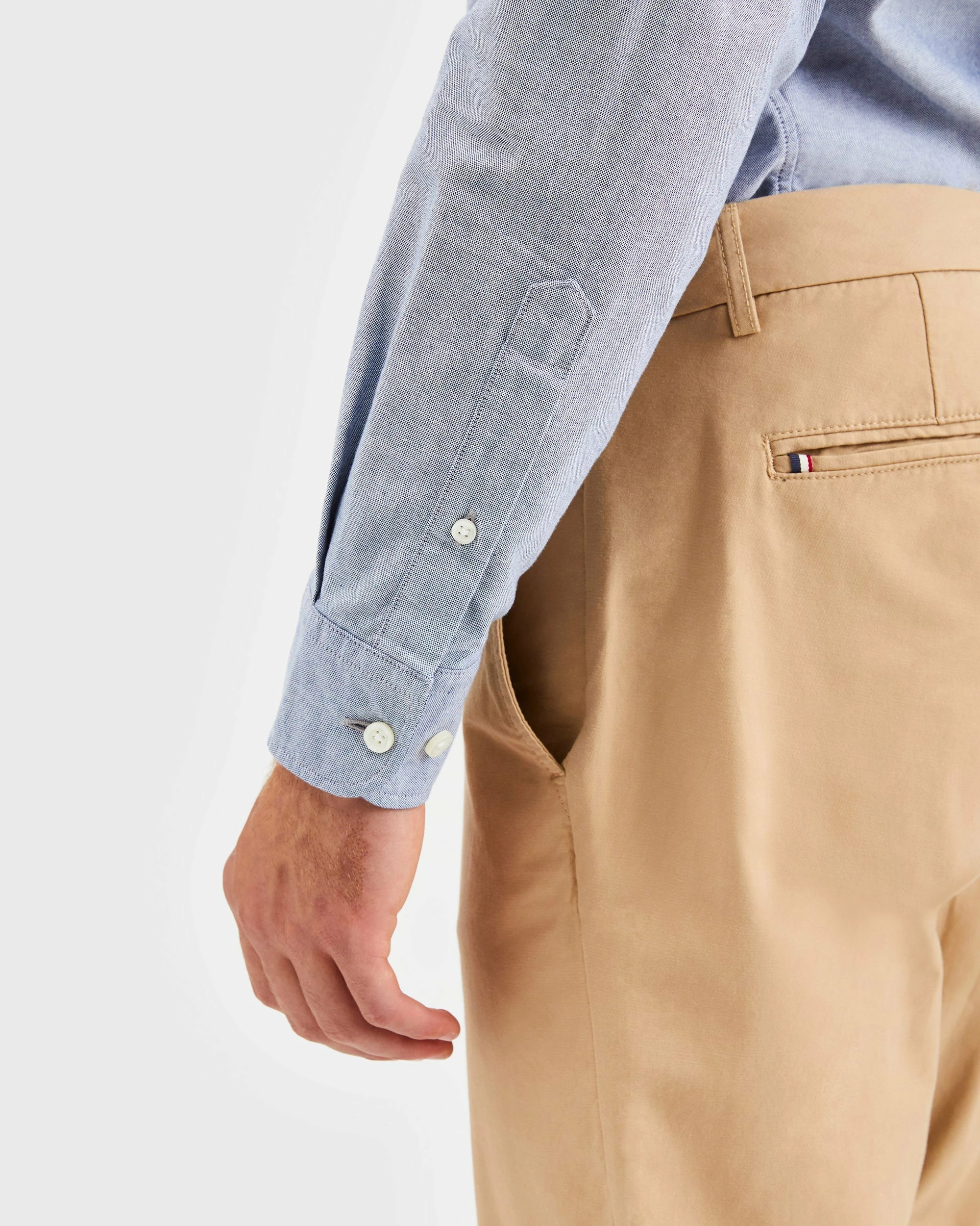 Custom Brighton Oxford Organic Shirt - Navy 7 Custom Brighton Oxford Organic Shirt - Navy - Image 7