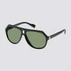 Ben Polarized Eco-Green Sunglasses - Black