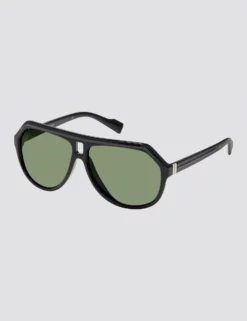 Ben Polarized Eco-Green Sunglasses - Black