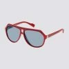 Ben Polarized Eco-Green Sunglasses - Red